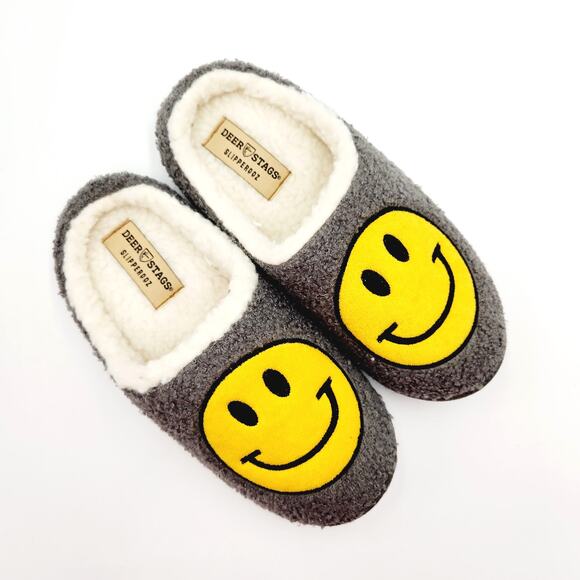 Deer Stags Men\'s Grey Sherpa Cushioned Indoor/Outdoor Clog Slipper Size 7M main image 5